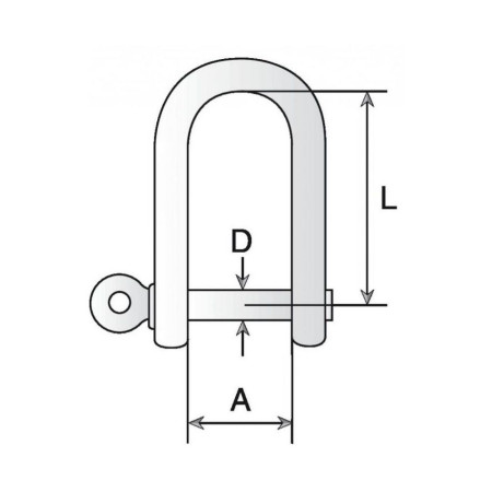 Manille droite galva marquée Ø20mm vrac