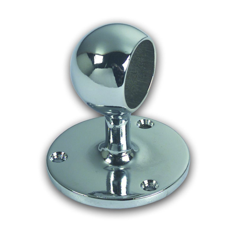 FORESTI Embout terminaison rampe laiton chromé pour tube Ø30