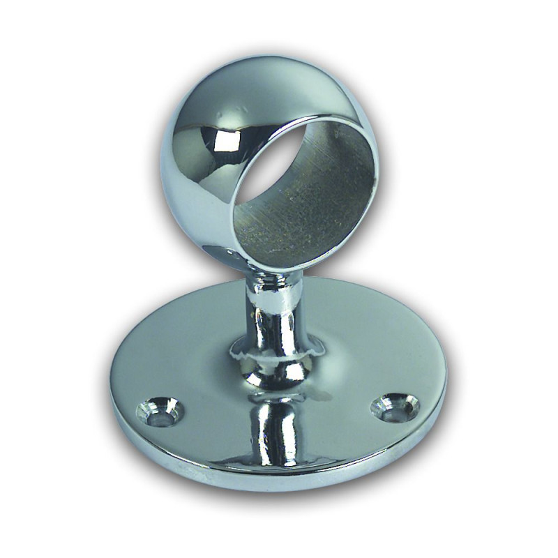 FORESTI Embout intermédiaire rampe laiton chromé pour tube Ø