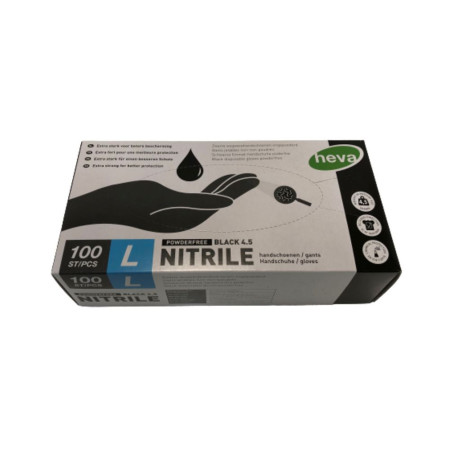 HEVA Gants nitrile taille L les 100