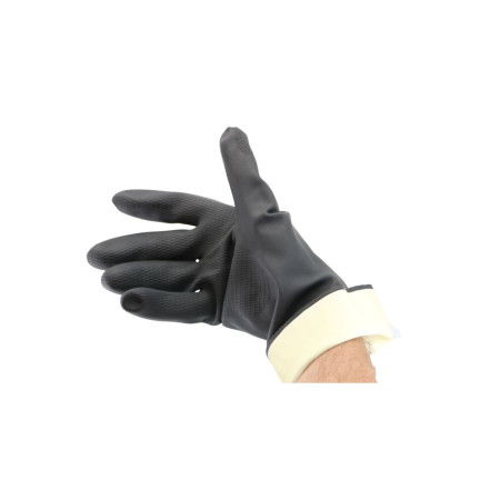 HEVA GANTS DE TRAVAIL CAOUTCHOUC - noir taille XL