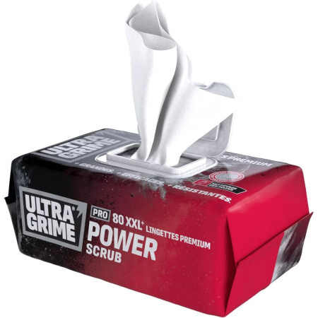 ULTRA GRIME Lingettes multiusages POWER SCRUB les 80