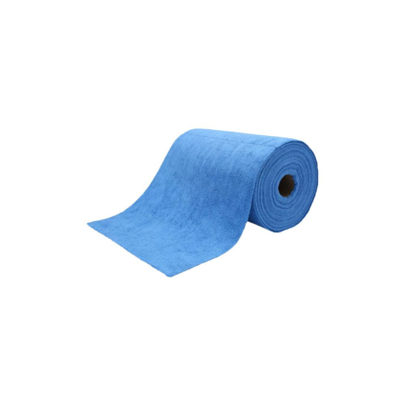 Bobine de 75 microfibres pré-découpées 30 x 30 bleues