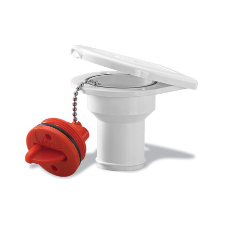NUOVA RADE Nâble essence Ø38mm plastique blanc avec cache