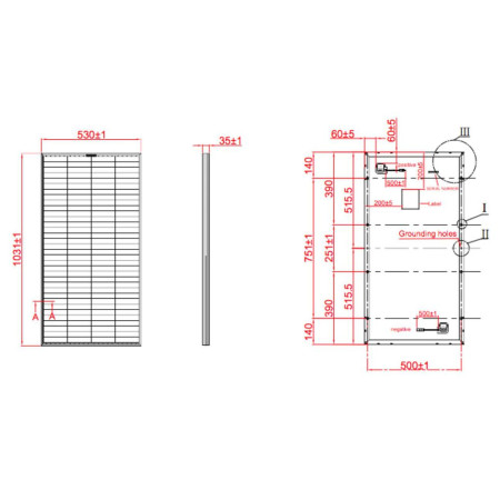 GALIX Panneau solaire Back contact PERC 100W