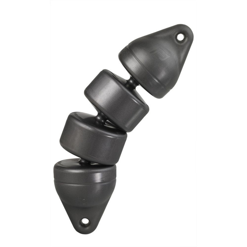 PLASTIMO Pare-battage articulé noir 12 x48cm