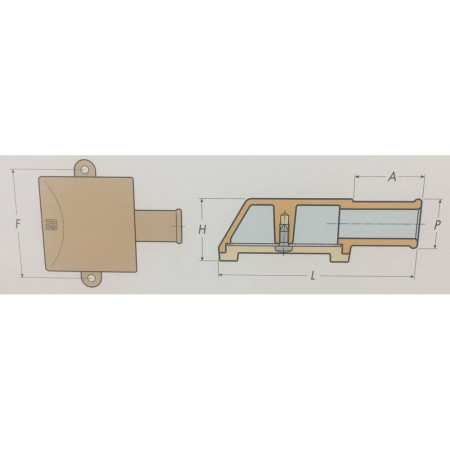 GUIDI Crépine en laiton Ø25mm VRAC