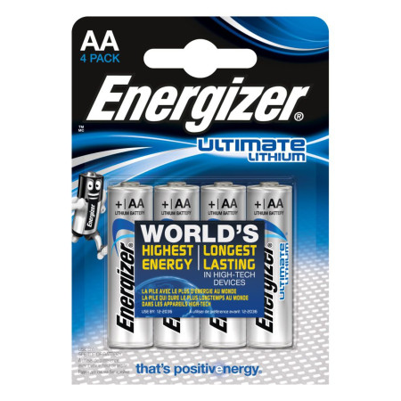 ENERGIZER Piles Lithium FR6 AA 1,5V x 4 (lot de 4)