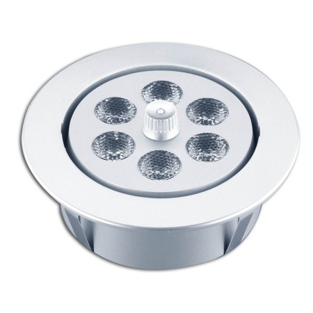 TREM Plafonnier Inox à 6 Leds blanches orientable