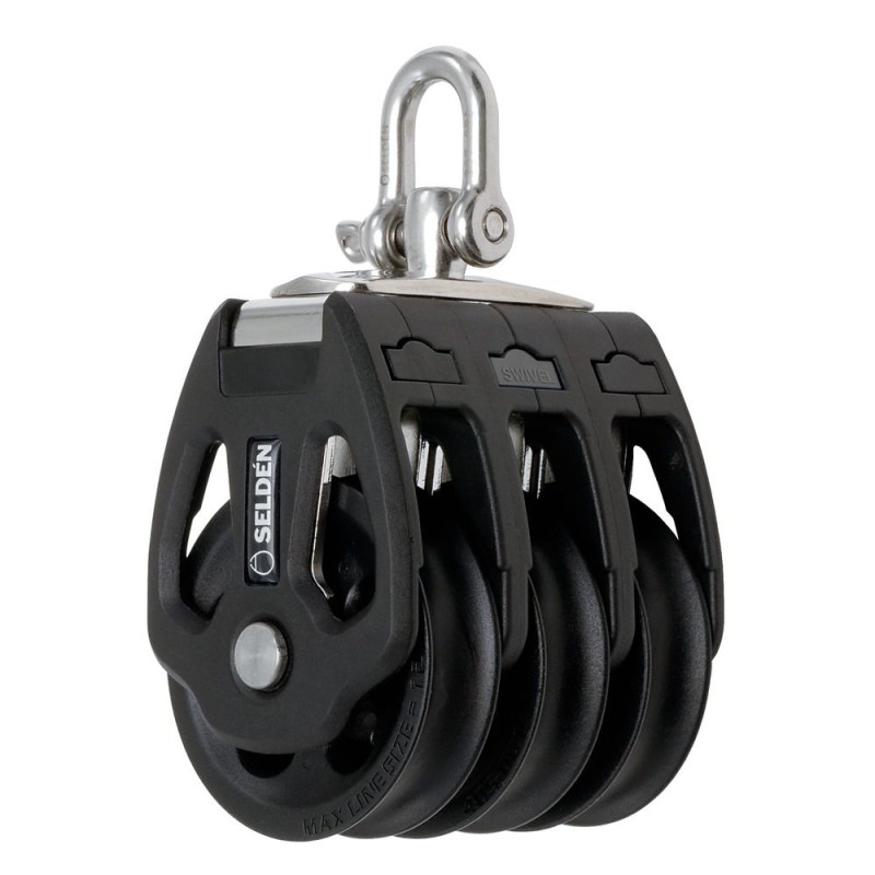 SELDEN Poulie triple Ø50mm