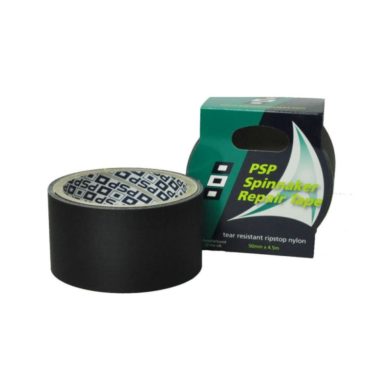 PSP Adhésif de réparation toile de SPI 5cm X 4,5m noir