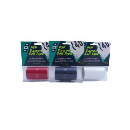 PSP Adhésif pour réparation de voile Dacron 75mm x 1.5m Roug
