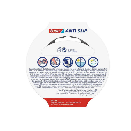 TESA Bande adhésive anti-dérapante transparente 5m x 25mm