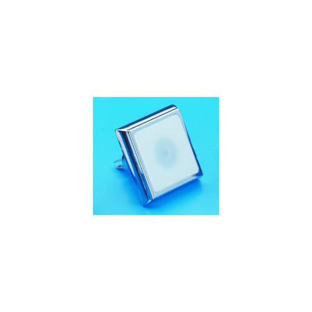 Spot carré 38x38mm 12V laiton chromé
