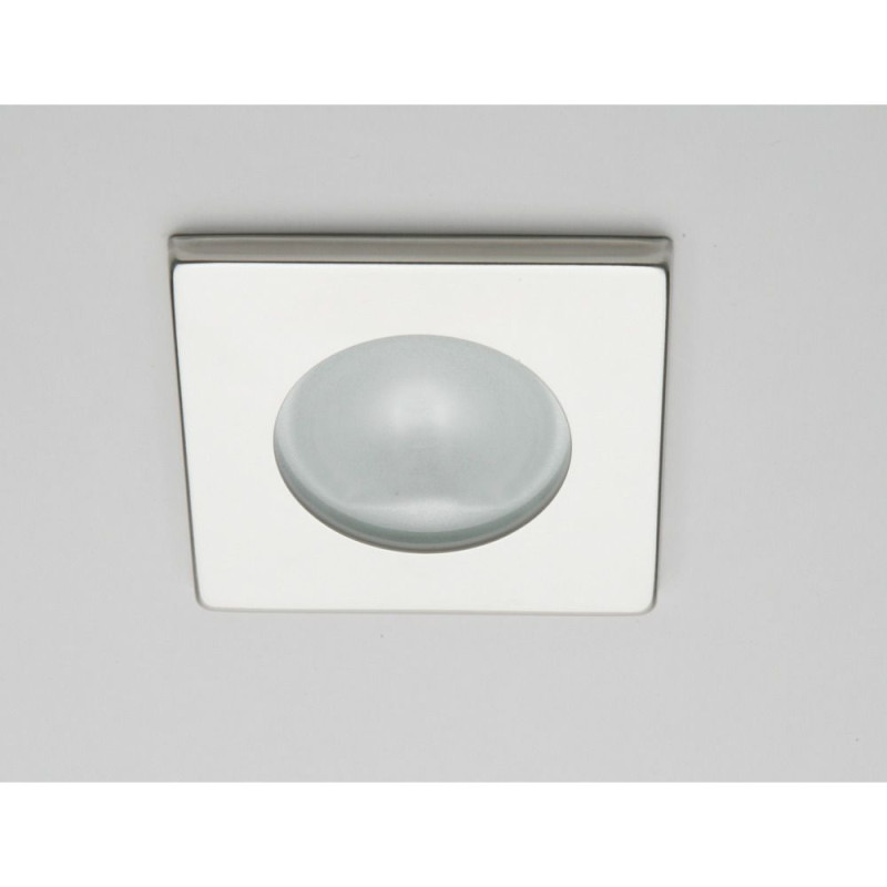 Spot carré RAY à Led lumière blanche chaude laiton laqué bla