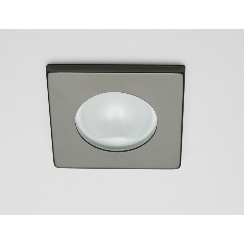 Spot carré RAY à Led lumière blanche chaude inox poli