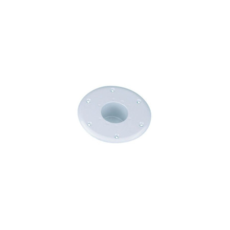 Embase encastrable pour pied de table - blanc