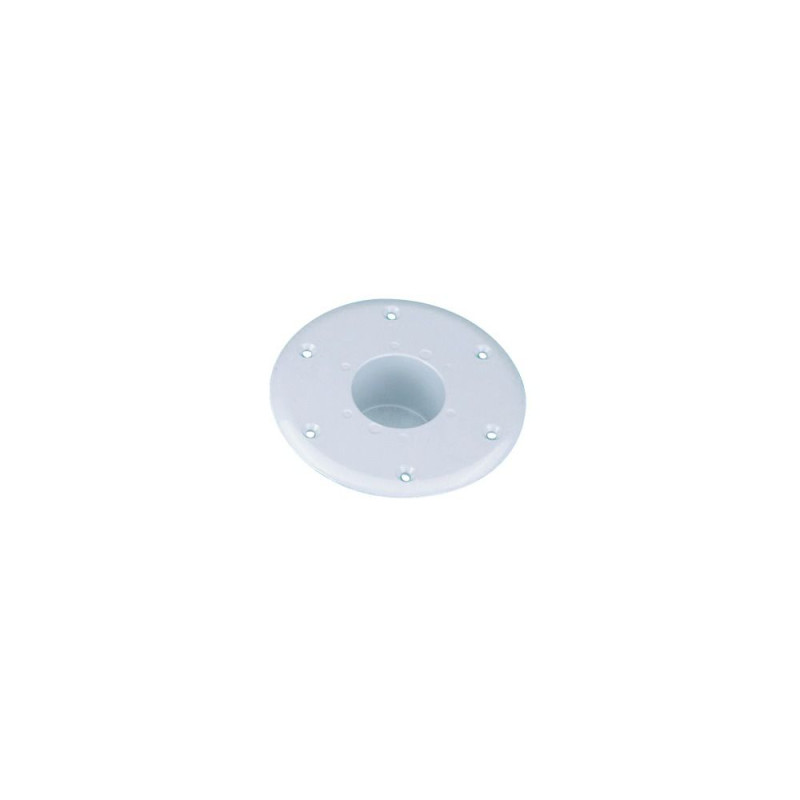 Embase encastrable pour pied de table - blanc