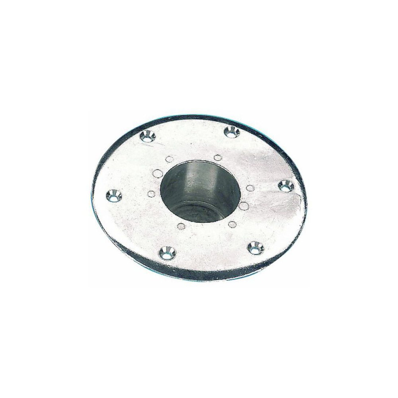 Embase encastrable pour pied de table - aluminium