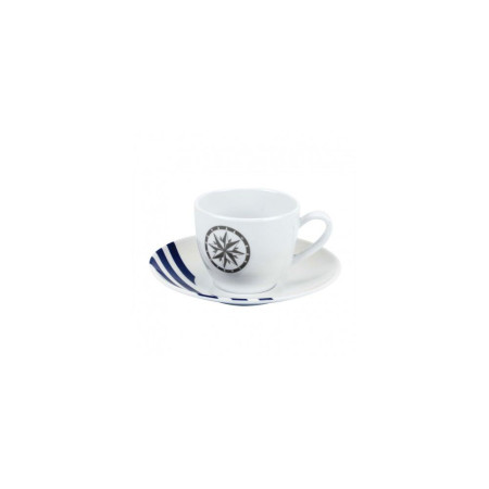 COULEUR MER Marina tasse café et soucoupe