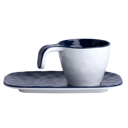 MARINE BUSINESS Tasses à café SUMMER blanches/bleues (x6)