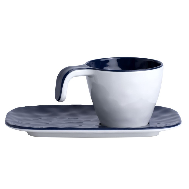 MARINE BUSINESS Tasses à café SUMMER blanches/bleues (x6)