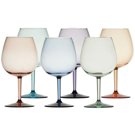 MARINE BUSINESS PARTY COLORS verres ballons x6