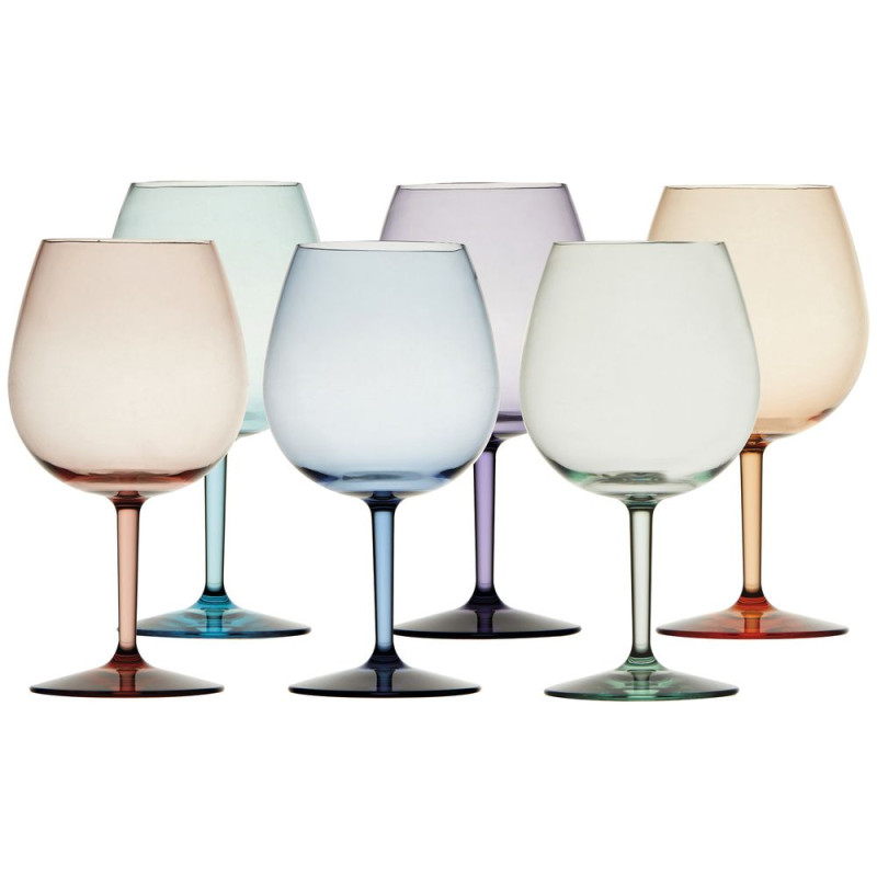 MARINE BUSINESS PARTY COLORS verres ballons x6