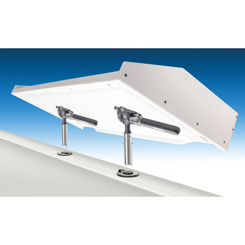 MAGMA Fixation double encastrable et réglable pour table et