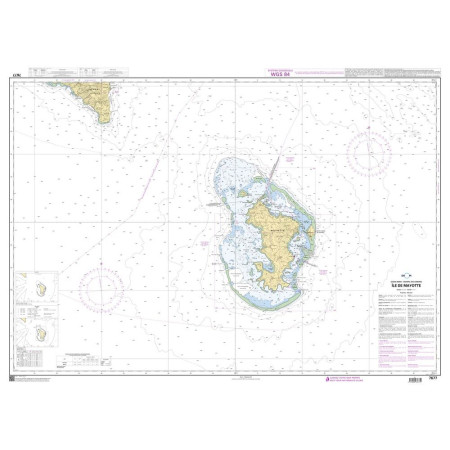 SHOM 7677 à plat Mayotte