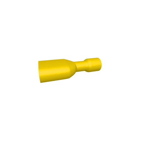 Cosse plate femelle isolée 6.3mm -3 à 6mm² Jaune par 10