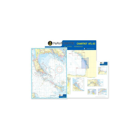 NAVICARTE Carte plastifiée Iles des glénans