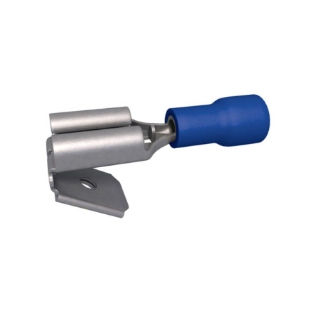 Cosse plate dérivation 6.3 mm -1.5 à 2.5 mm² Bleu par 5