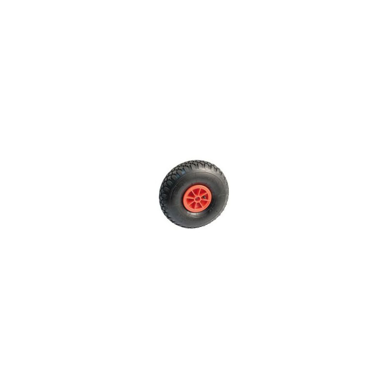 Roue gonflable corps rouge Ø 260 alésage 25 , 120kg