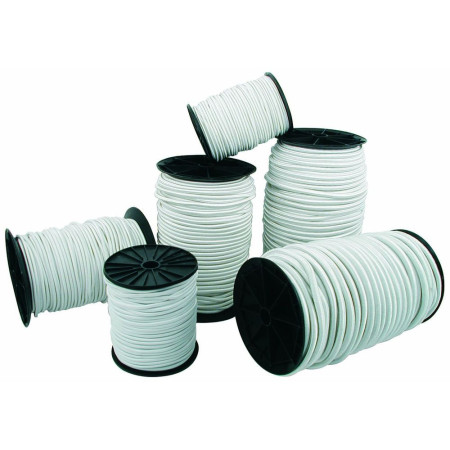 Sandow blanc Ø6mm le mètre