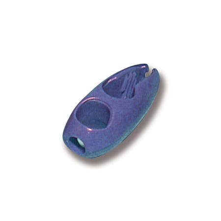 Olive Clips for shock cord fastening blue color diameter 6 mm