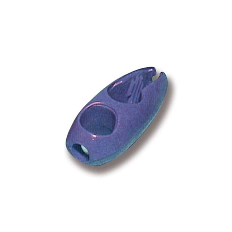 Olive Clips for shock cord fastening blue color diameter 6 mm