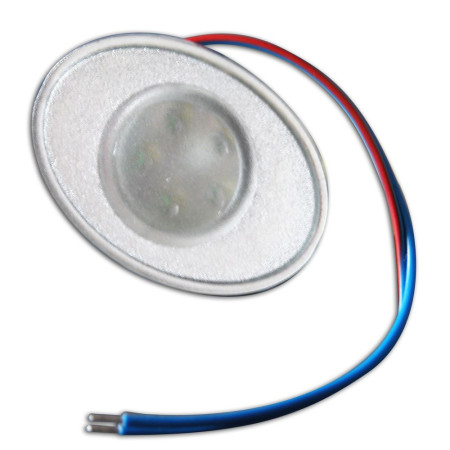 Spot à  leds blanches orientable 30Â° encastrable chromé