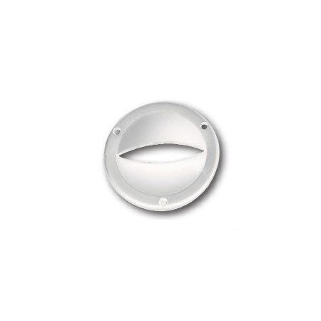 NUOVA RADE Bouche aération plastique ronde fendue blanche Ø8