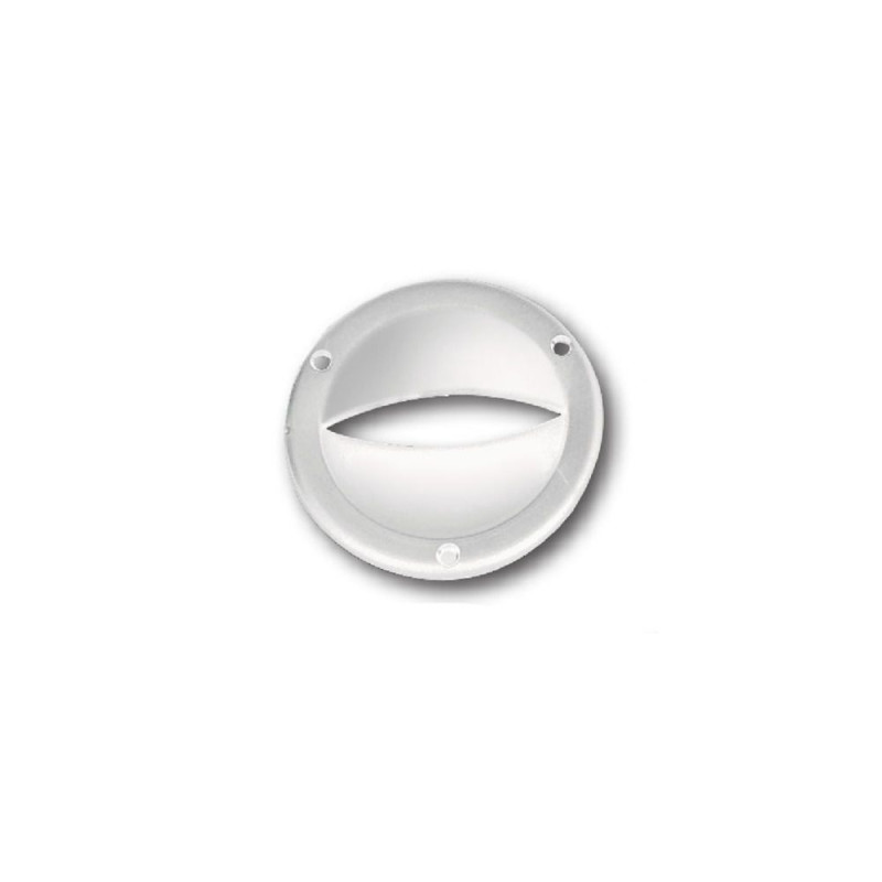 NUOVA RADE Bouche aération plastique ronde fendue blanche Ø8