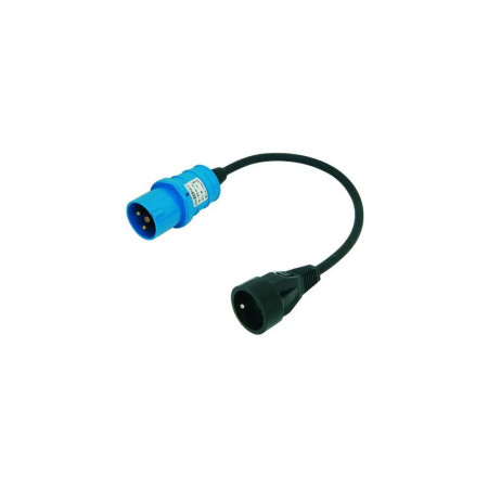 BALS Adaptateur 230V-10/16A CEI/USE fiche mâle P17 et prise