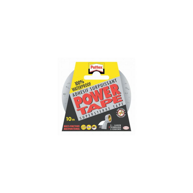PATTEX Adhésif Power Tape gris 10m
