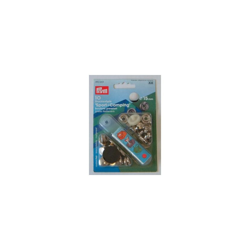 PRYM Boutons pression Ø15mm à sertir (les 10)