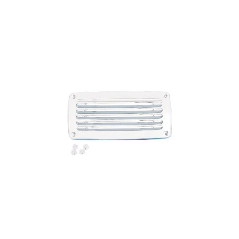 NUOVA RADE Grille aeration plastique rectangulaire blanche 2