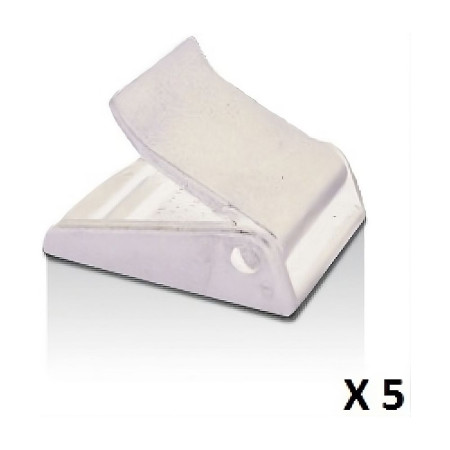 VMG Boucle sangle à came 25mm blanche les 5