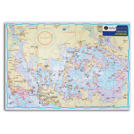 NAVICARTE Carte plastifiée Golfe du Morbihan