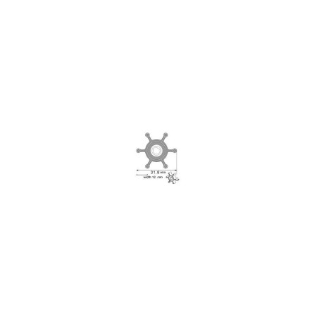 Turbine ø ext 31.8mm ep 12mm MT500
