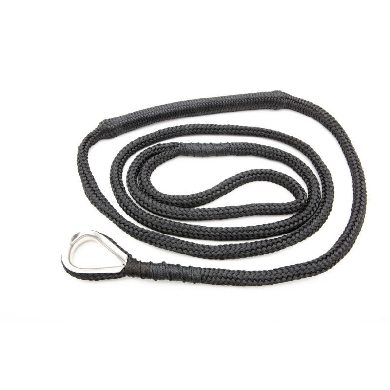 Amarre Polyester ø15mm avec amort. boucle 2m et cosse inox