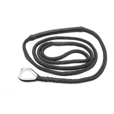 Amarre Polyester ø15mm avec amort. boucle 2,5 m et cosse ino
