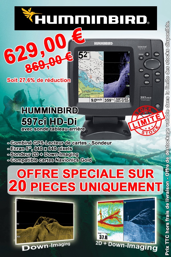 Opération exceptionnelle Humminbird 597ci HD di Discount Marine